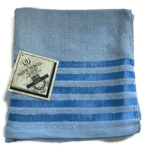 Bath Towel Cotton Polyester Light Blue 27"x 54"